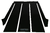 Ensemble tapis noir MERCEDES CLASSE V, VITO TOURER W447 extra long, 2 portes coulissantes